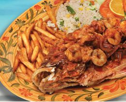 Huachinango con Mariscos